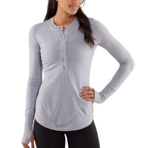 Lululemon Fireplace Jersey Henley tops sz 2